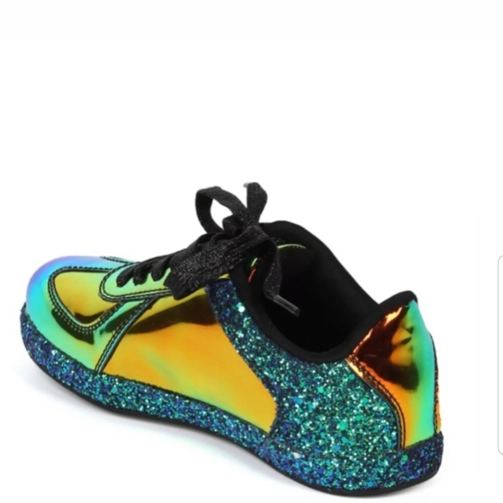 Luminous Hologram Glitter Kicks Sneakers Brand New - Picture 5 of 8